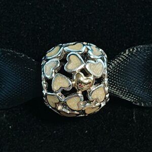 Authentic Pandora Retired Abundance of Love Charm 791283EN40 Pearl Colour